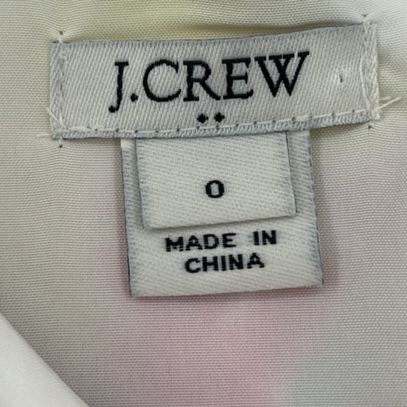 J. Crew Factory Tropical Printed Ruffle Cami Slip Dress Women’s Size 0 - Picture 4 of 10